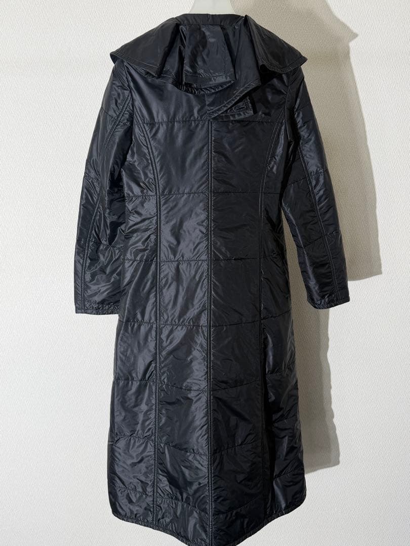 ジュンヤワタナベ コムデギャルソン 中綿ロングトレンチコート 黒 S