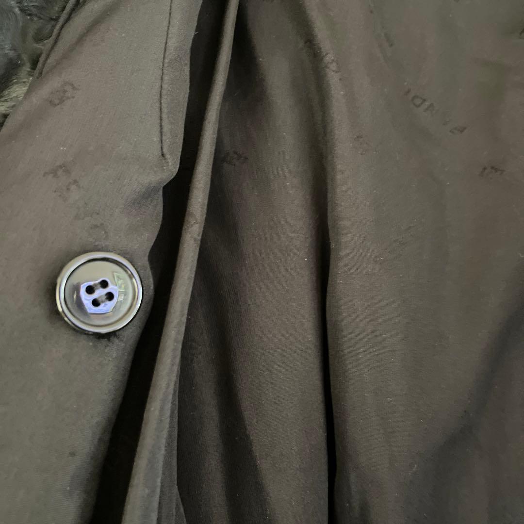 FENDI 毛皮デザインコート　1点物