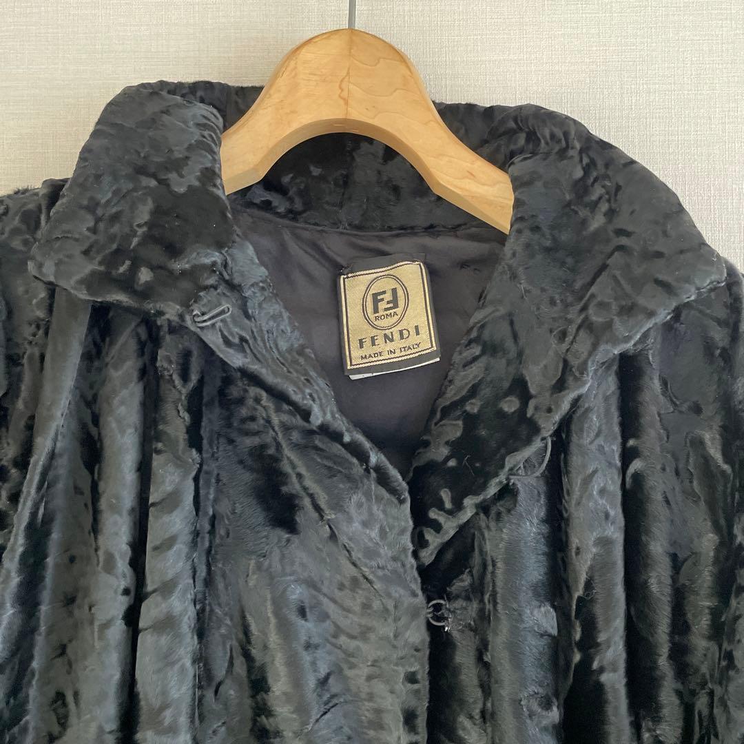 FENDI 毛皮デザインコート　1点物