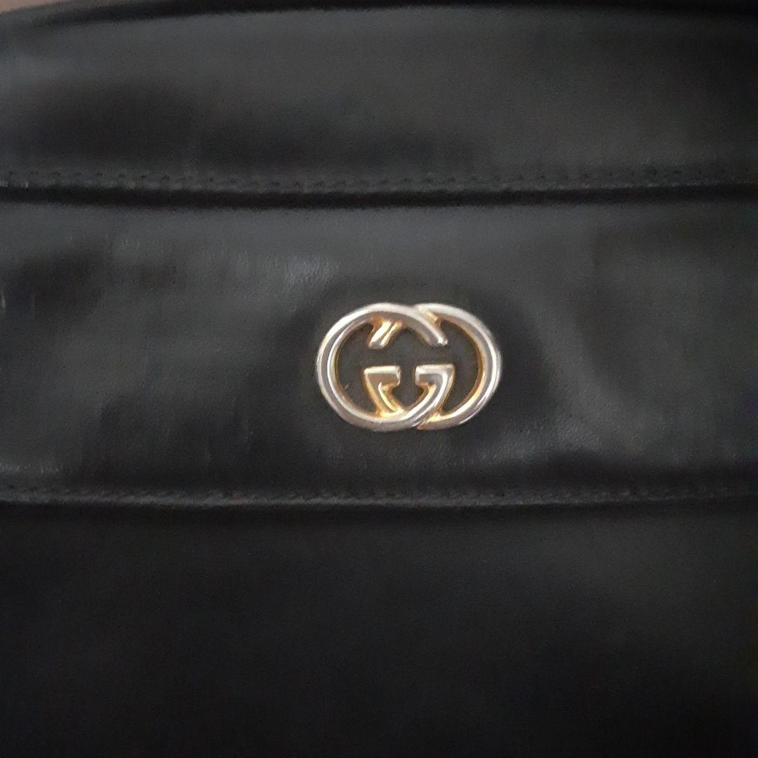 Gucci ショルダーバッグ ネイビー本革