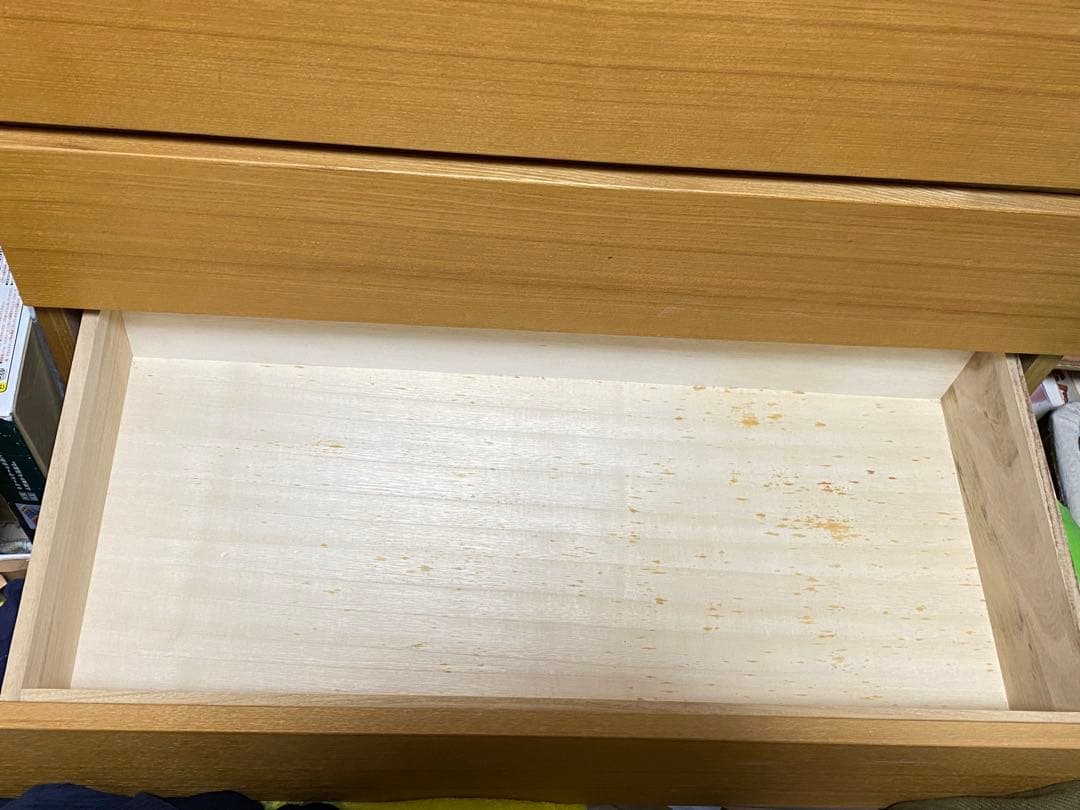 ■送料込■無印 木製チェスト タモ材 6段　衣類収納 廃盤 タンス 棚