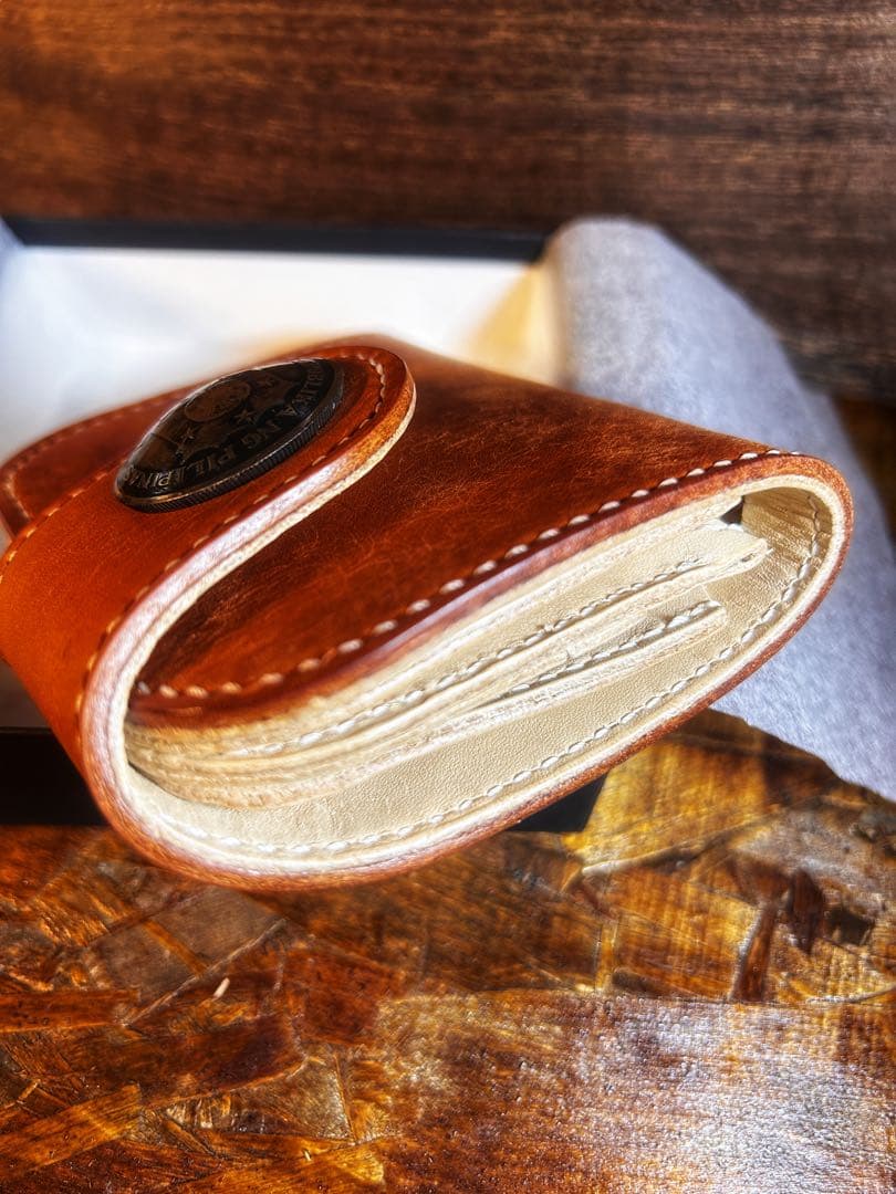 新品　イタリア本革マルゴーレザー　ウォレット　総手縫豪華仕様