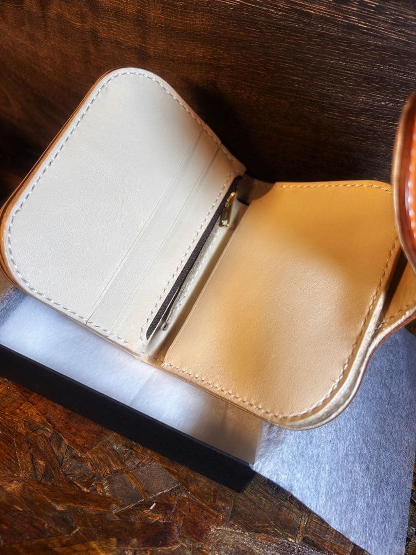新品　イタリア本革マルゴーレザー　ウォレット　総手縫豪華仕様