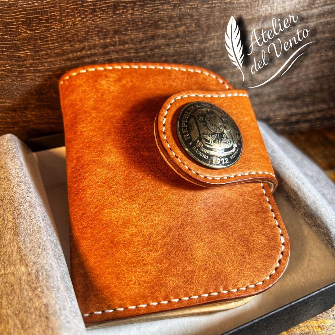 新品　イタリア本革マルゴーレザー　ウォレット　総手縫豪華仕様