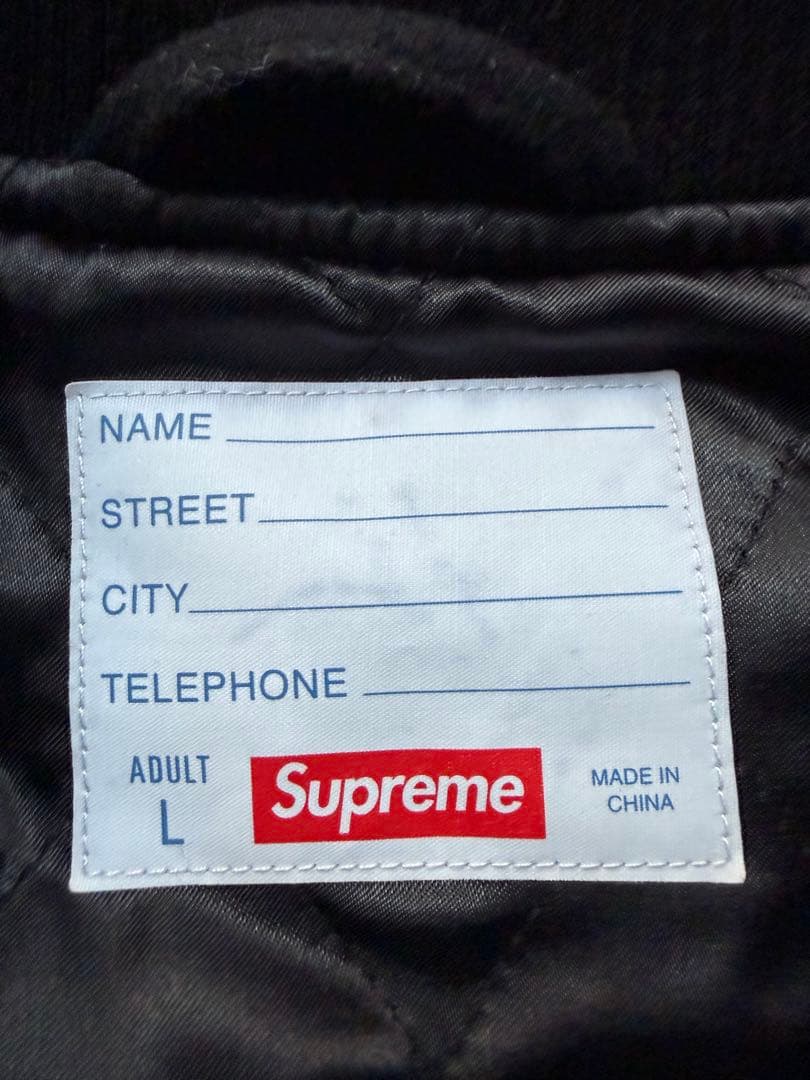 ジャケット・アウター Supreme Big Logo Chenille Varsity Jacket