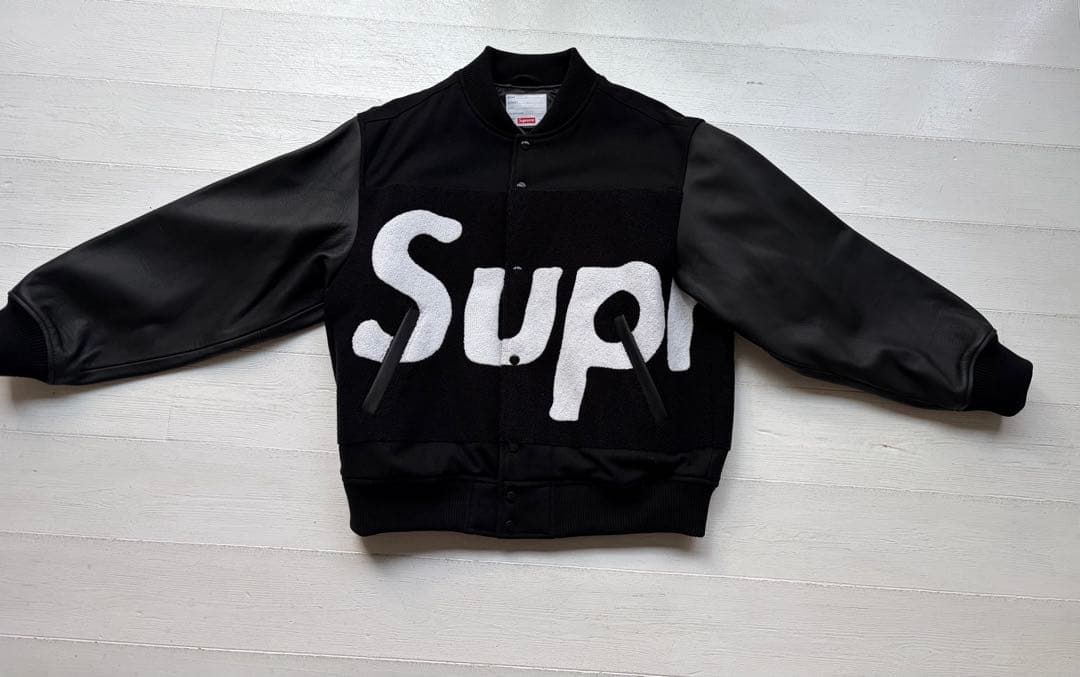 ジャケット・アウター Supreme Big Logo Chenille Varsity Jacket