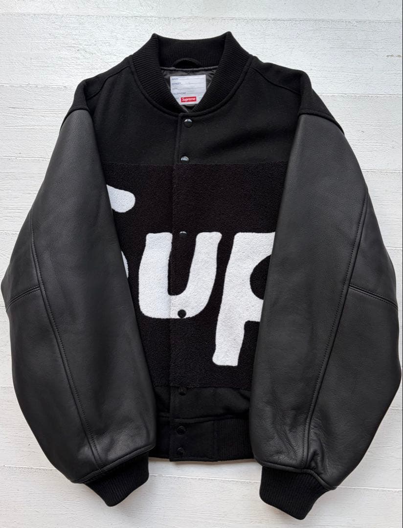 ジャケット・アウター Supreme Big Logo Chenille Varsity Jacket