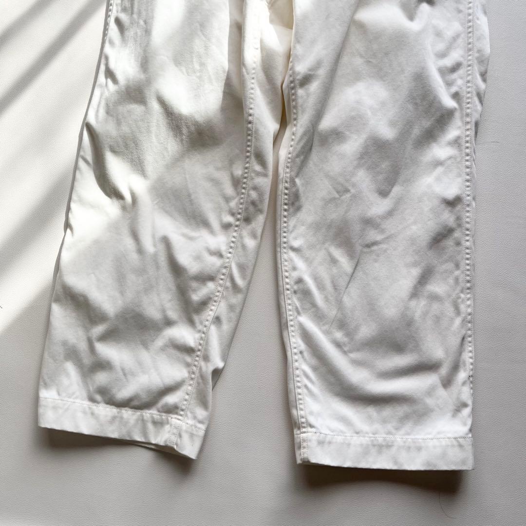 『nanamica』ワイドチノパン／34／ナチュラル／日本製／ジップフライ