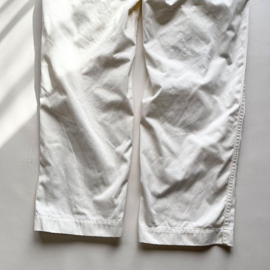 『nanamica』ワイドチノパン／34／ナチュラル／日本製／ジップフライ