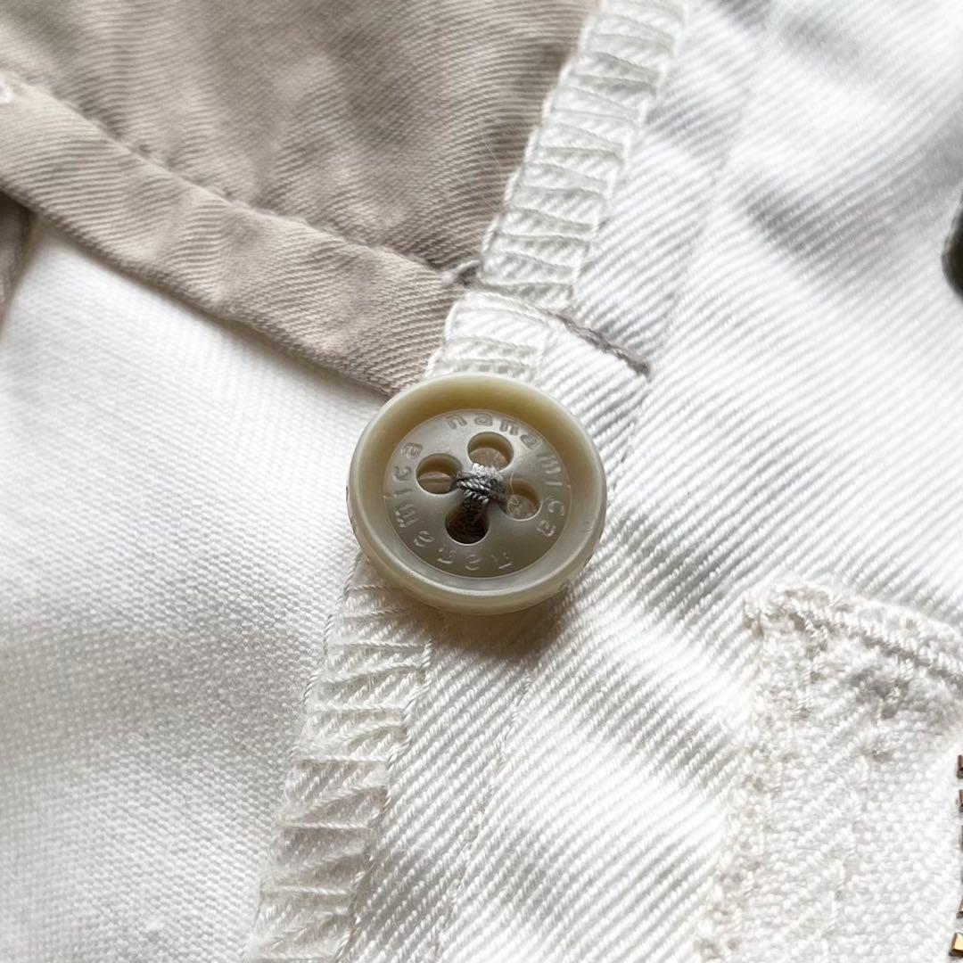 『nanamica』ワイドチノパン／34／ナチュラル／日本製／ジップフライ