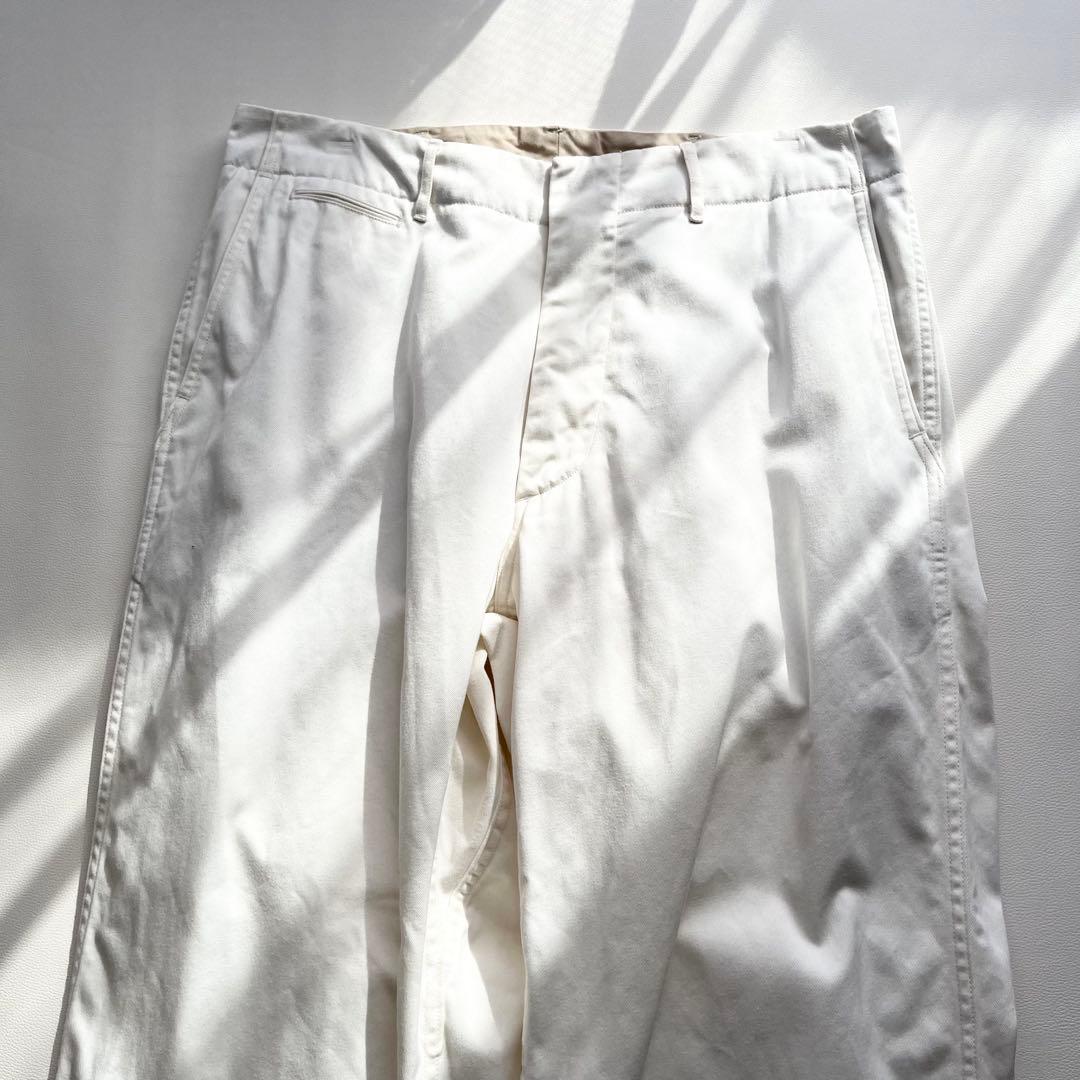 『nanamica』ワイドチノパン／34／ナチュラル／日本製／ジップフライ