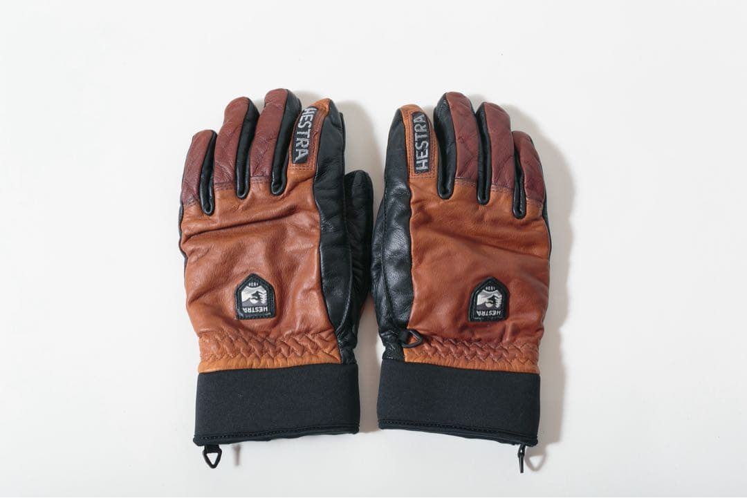 HESTRA インナー外せる　レザーグローブ　9