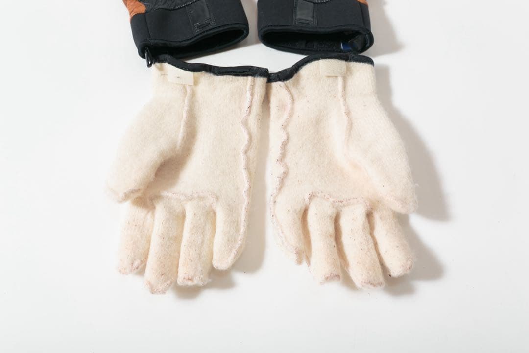 HESTRA インナー外せる　レザーグローブ　9