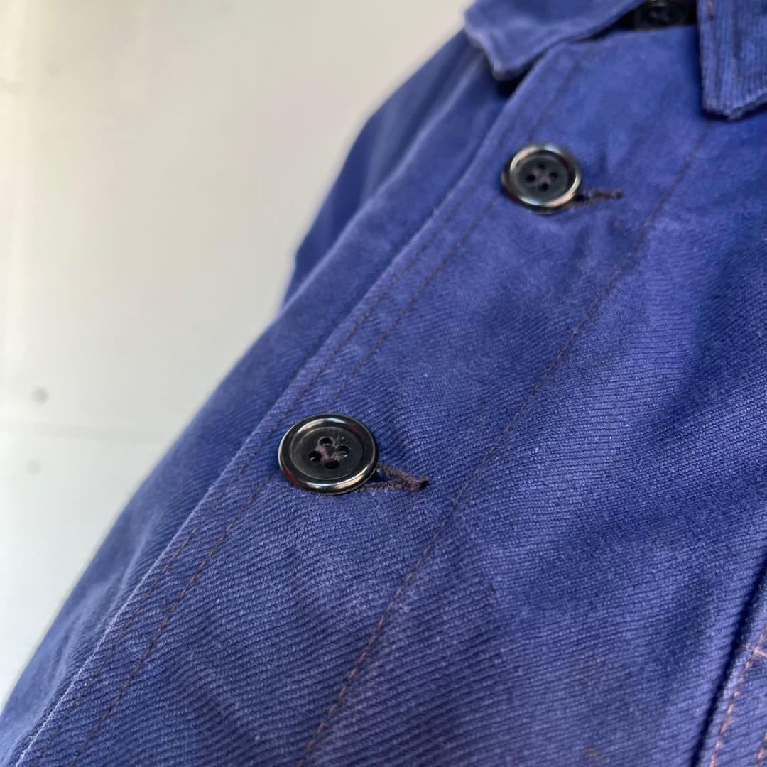 60s フレンチ カバーオール ワークジャケット ユーロ ヴィンテージ 古着