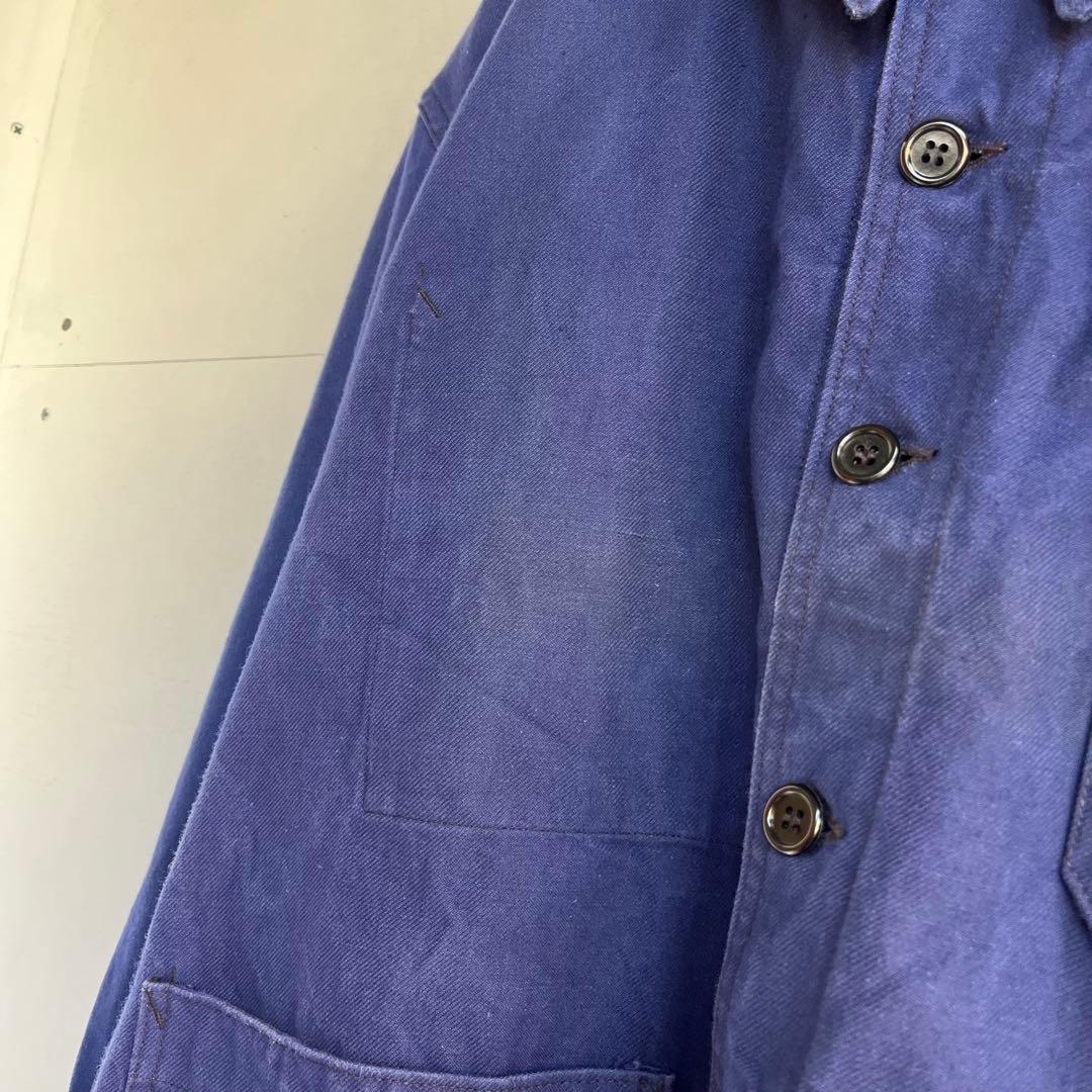 60s フレンチ カバーオール ワークジャケット ユーロ ヴィンテージ 古着