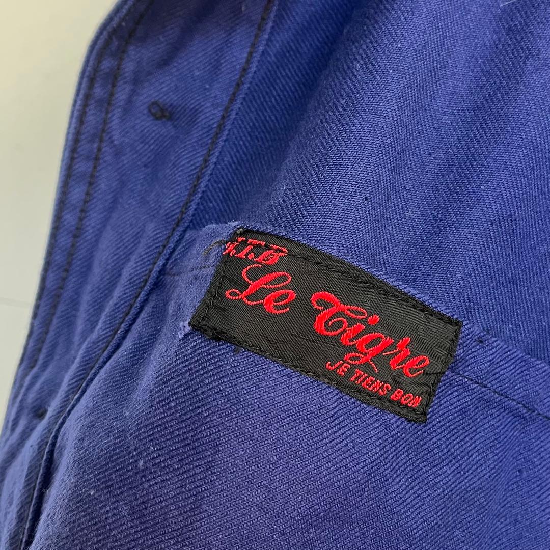 60s フレンチ カバーオール ワークジャケット ユーロ ヴィンテージ 古着