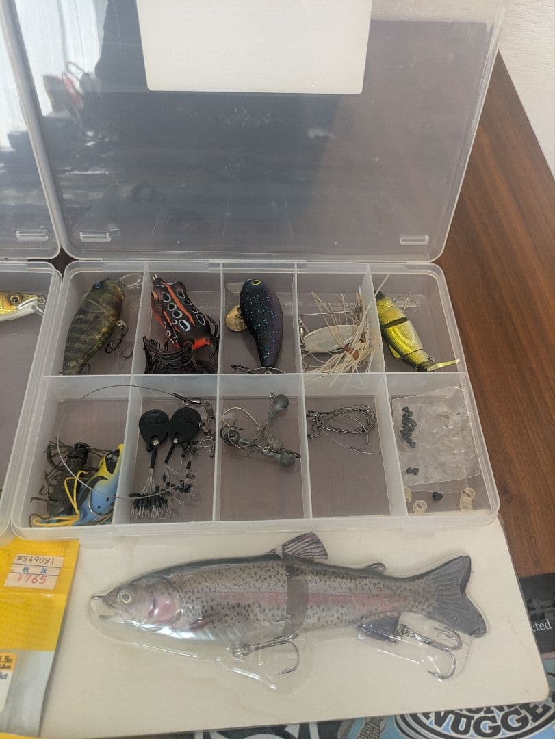 【激安】バス釣り引退セット 2　まとめ売り ルアー/ワーム/針/テグス 等々