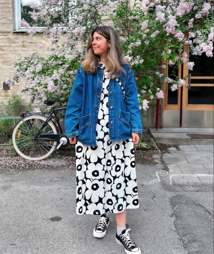 ★SALE Pisteinen Unikko ワンピース Sマリメッコ