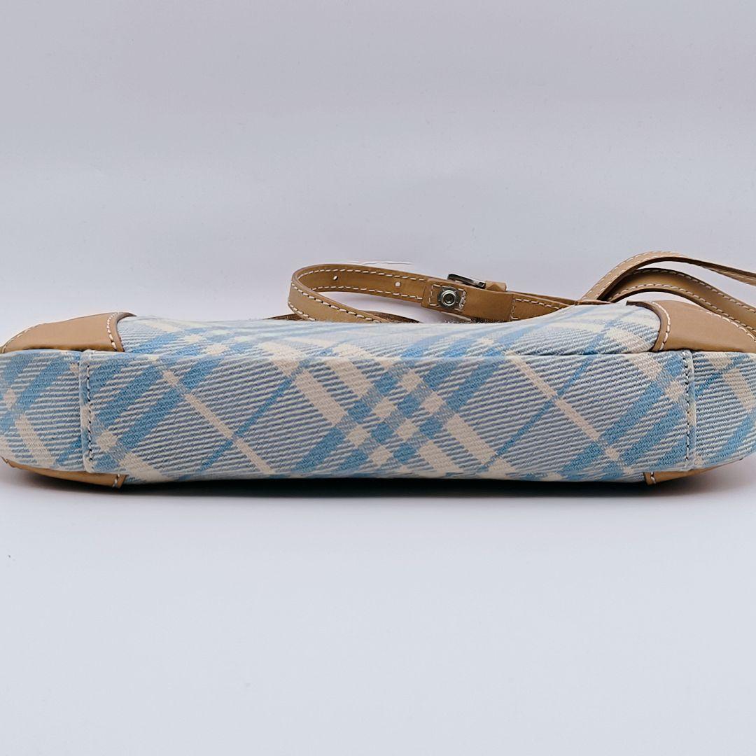 【美品】バーバリーブルーレーベル ワンショルダーバッグ ポーチ 斜め掛け 肩掛け