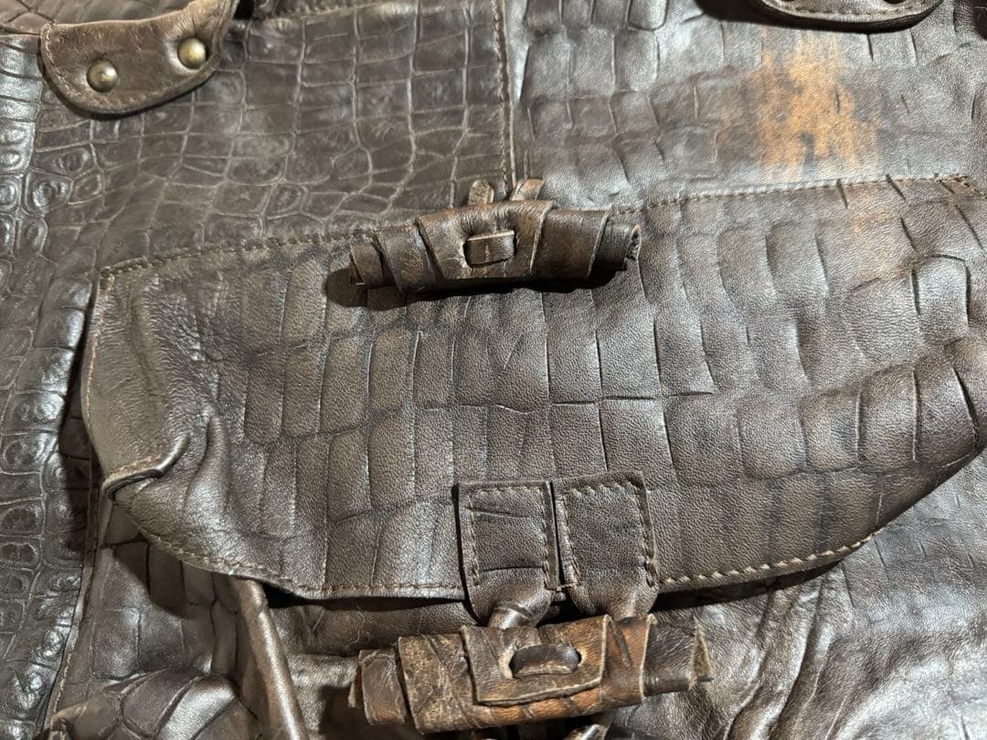 定価15万円collection Privee? イタリアンレザーボストンバッグ