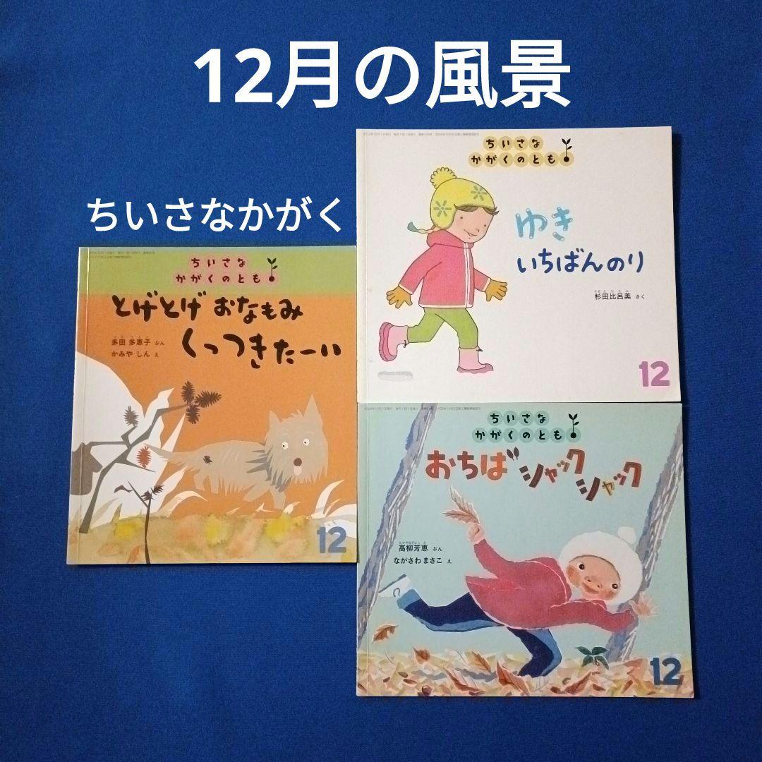 ちいさなかがくのとも　12月の風景　おちば　ゆき　草の実　福音館