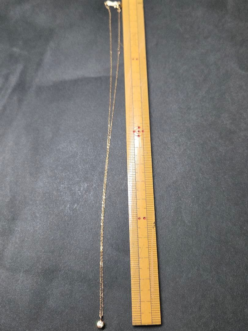 10K 1粒ダイヤ ネックレス