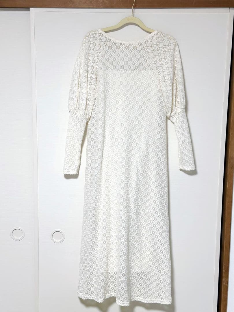 ワンピース Acka tulle vest satin one piece