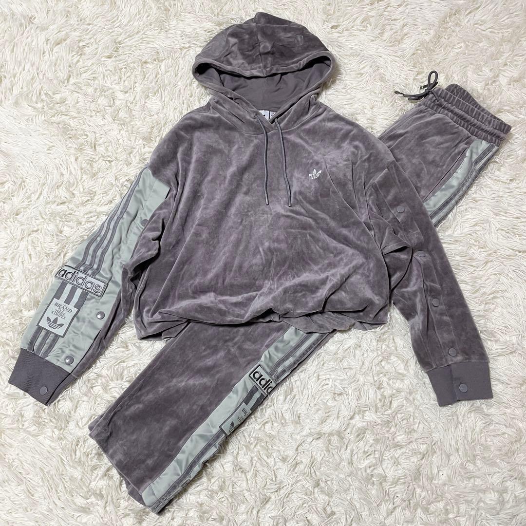 【あんず】adidas アディブレイク 上下セット ベロア スウェット