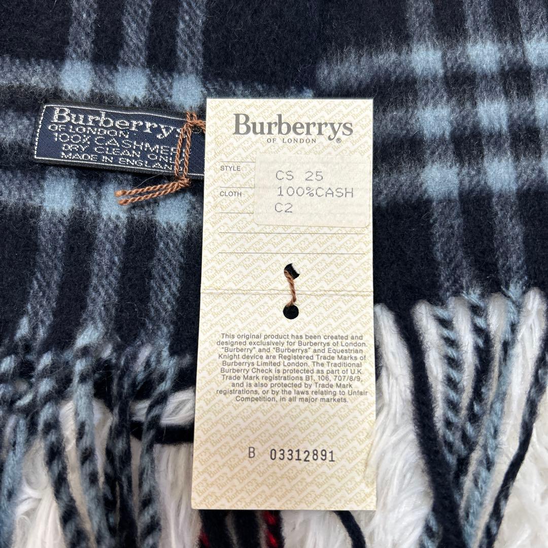 【新品】BURBERRY バーバリー カシミヤ100% マフラー　ノバチェック