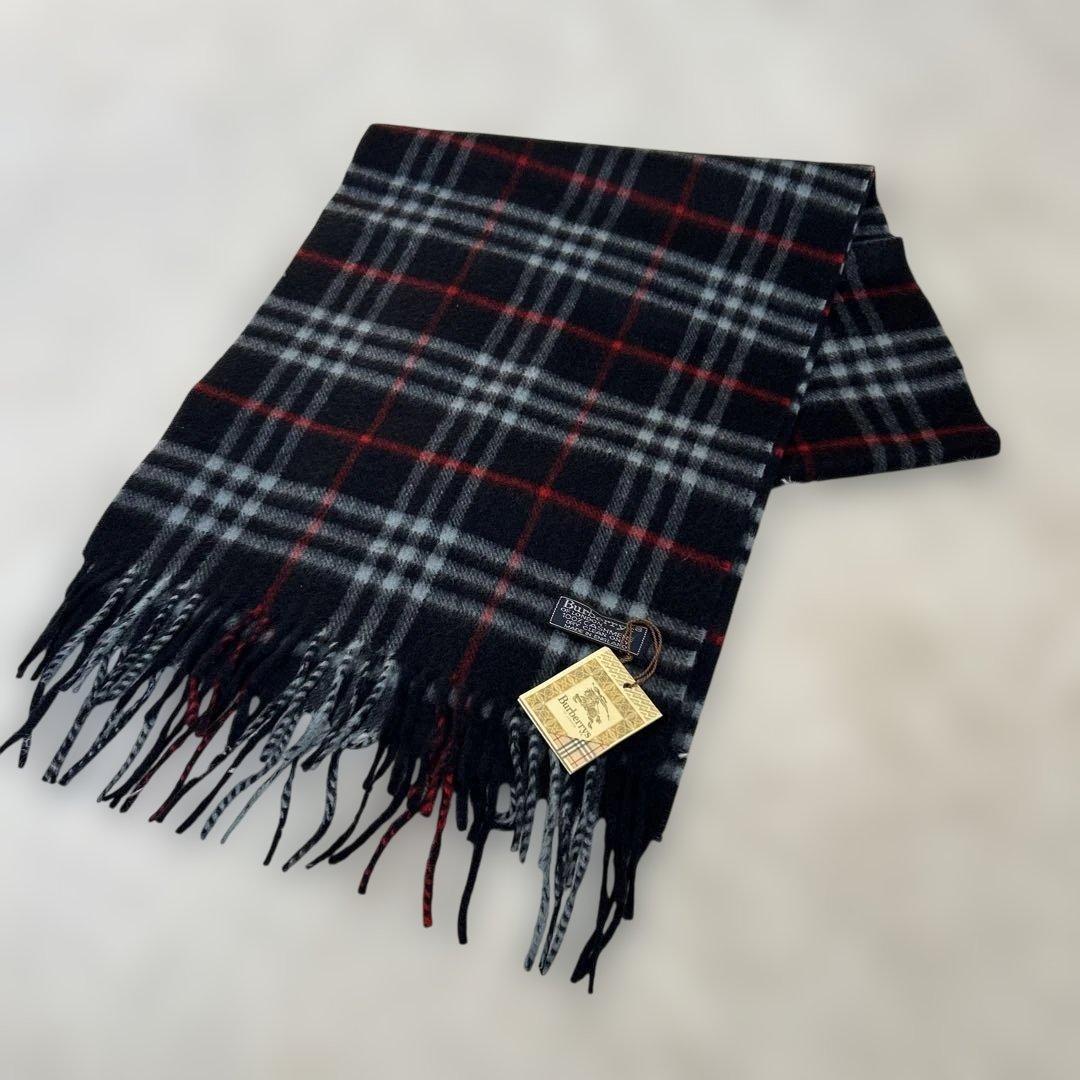 【新品】BURBERRY バーバリー カシミヤ100% マフラー　ノバチェック