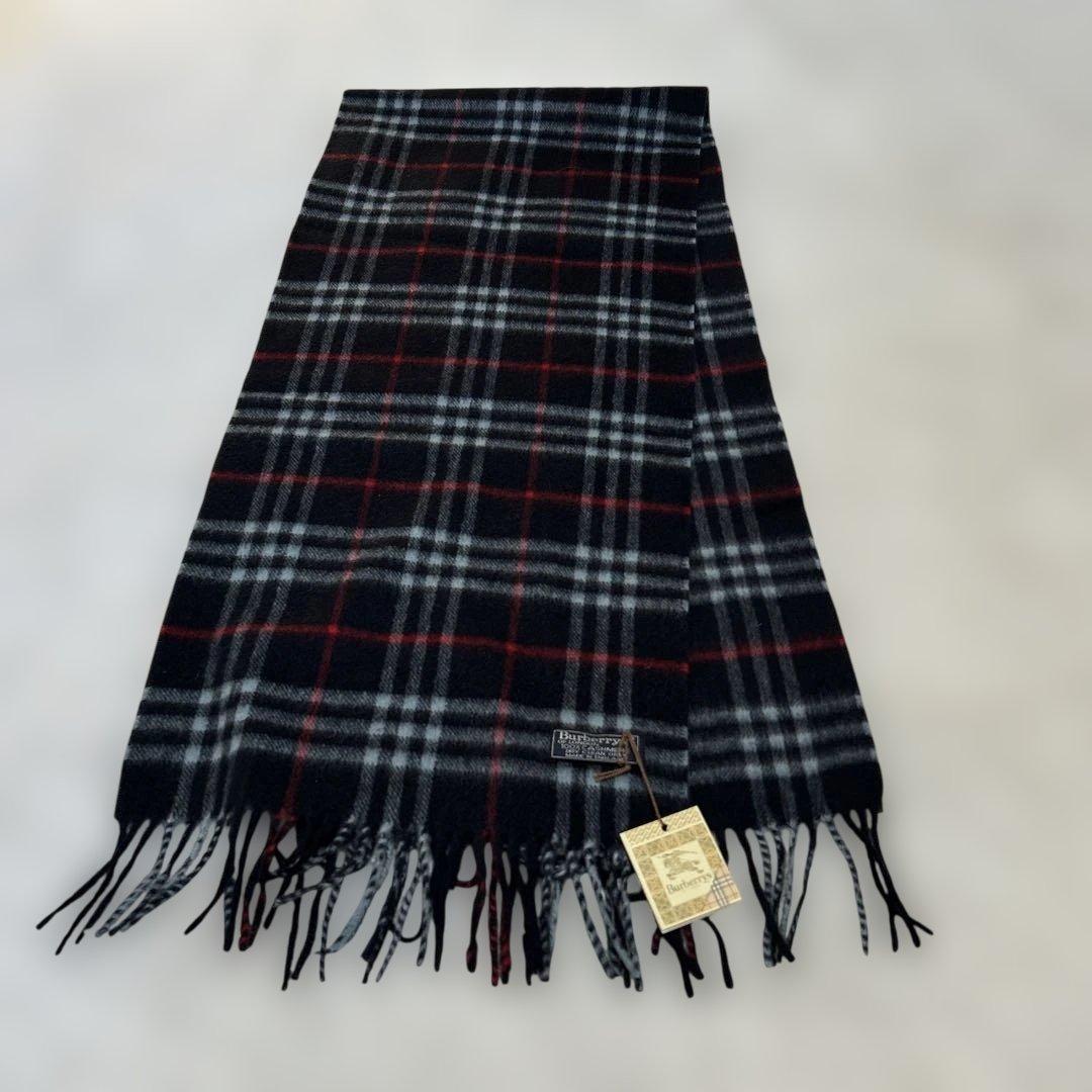 【新品】BURBERRY バーバリー カシミヤ100% マフラー　ノバチェック