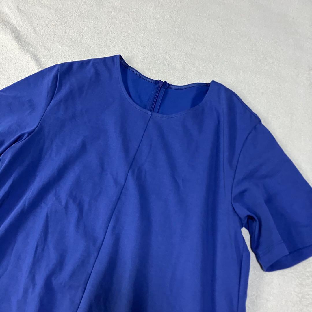 新品タグ付 23区 IT TEE フレア ワンピース ブルー 38サイズ