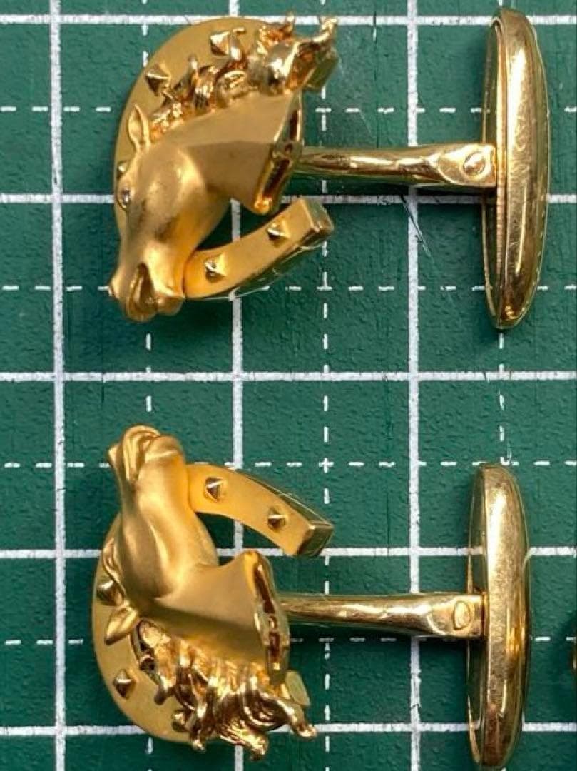 ア*ラ様 ≫★K18YG≪【Carrera y Carrera】ホースシューカフ