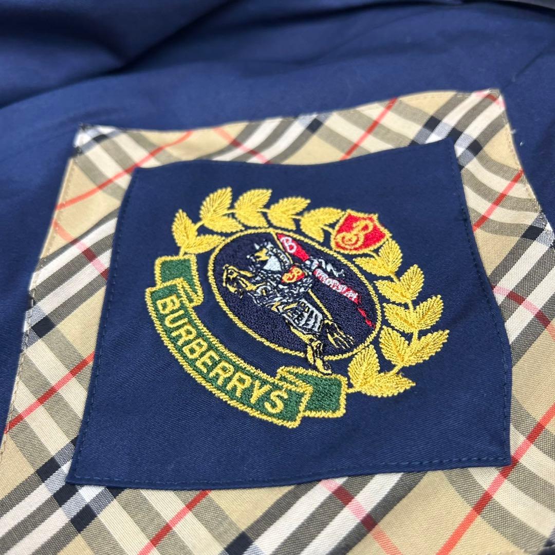 J712 美品 S 7 バーバリー ダブルブレスト トレンチコート レディース