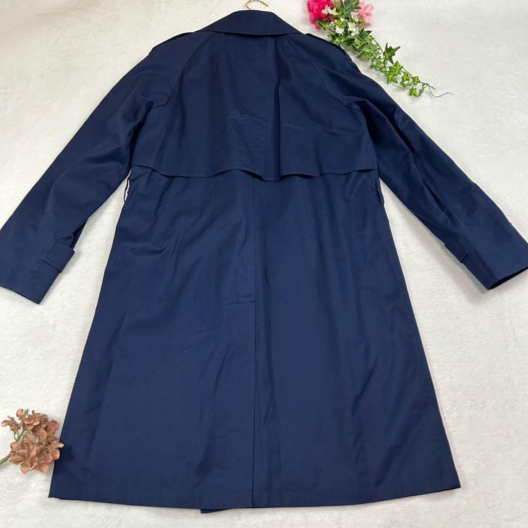 J712 美品 S 7 バーバリー ダブルブレスト トレンチコート レディース