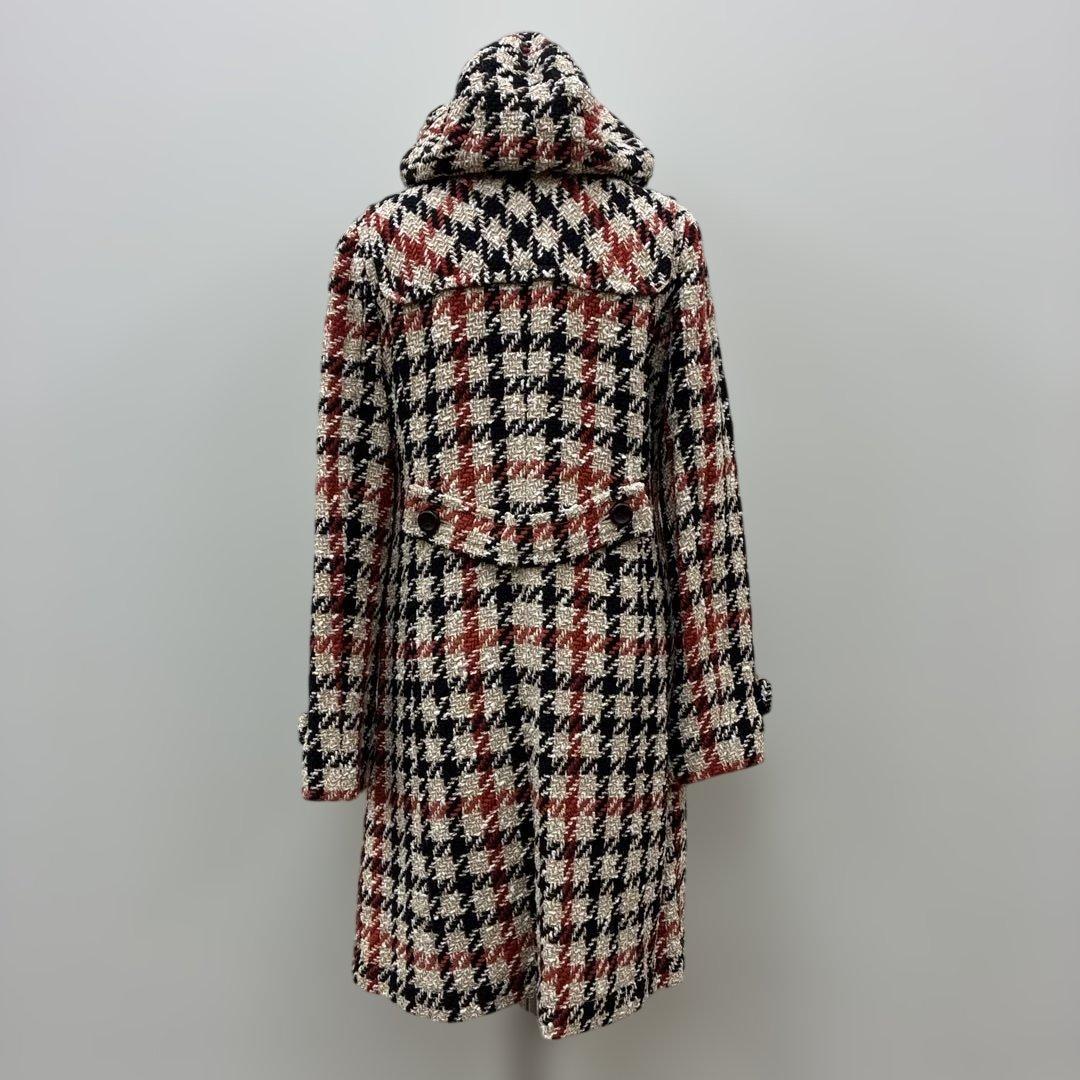 DAKS E1 チェック柄フード付きダッフルコート　新品未使用　ダックス