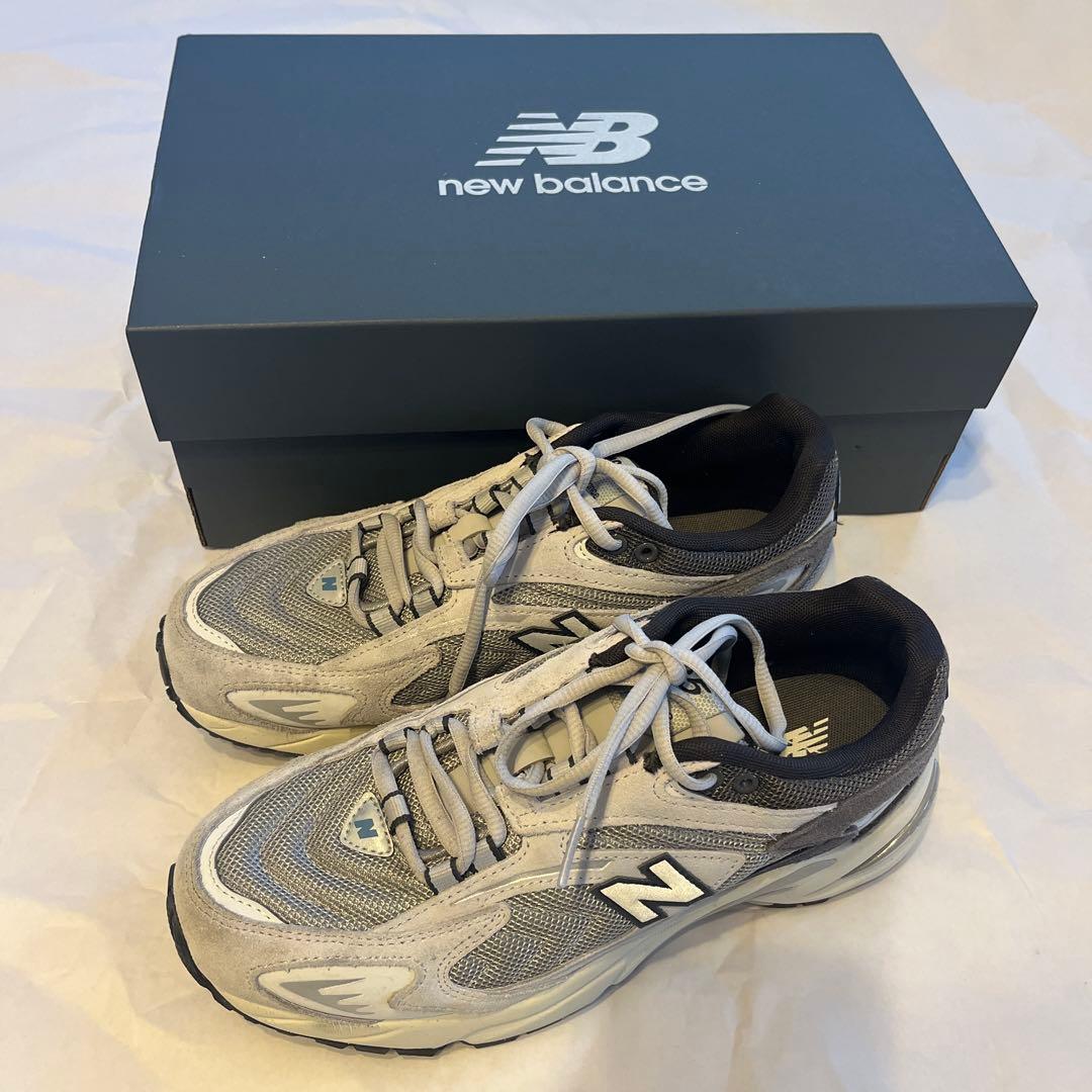 NewBalance ML725CK:White/gray グレー　24.5美品