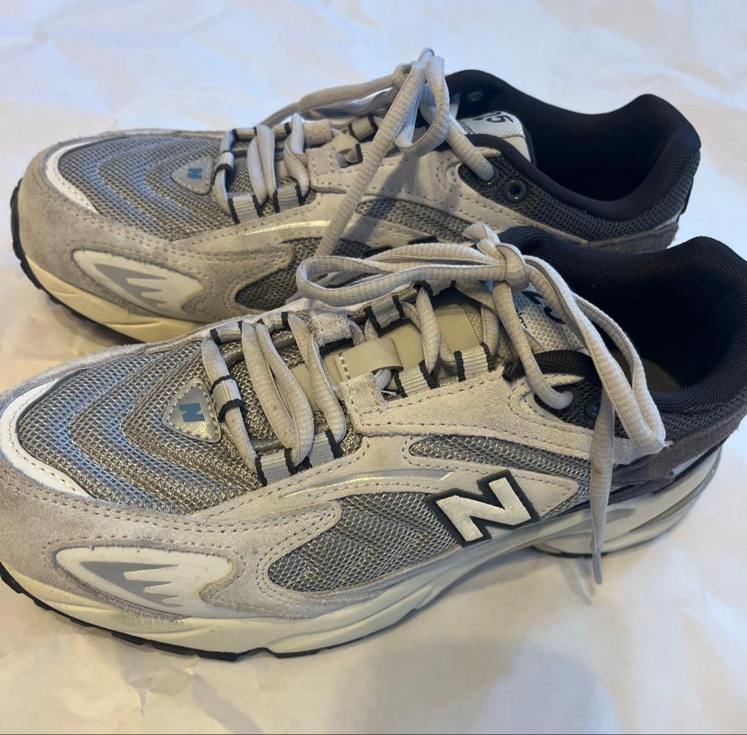 NewBalance ML725CK:White/gray グレー　24.5美品