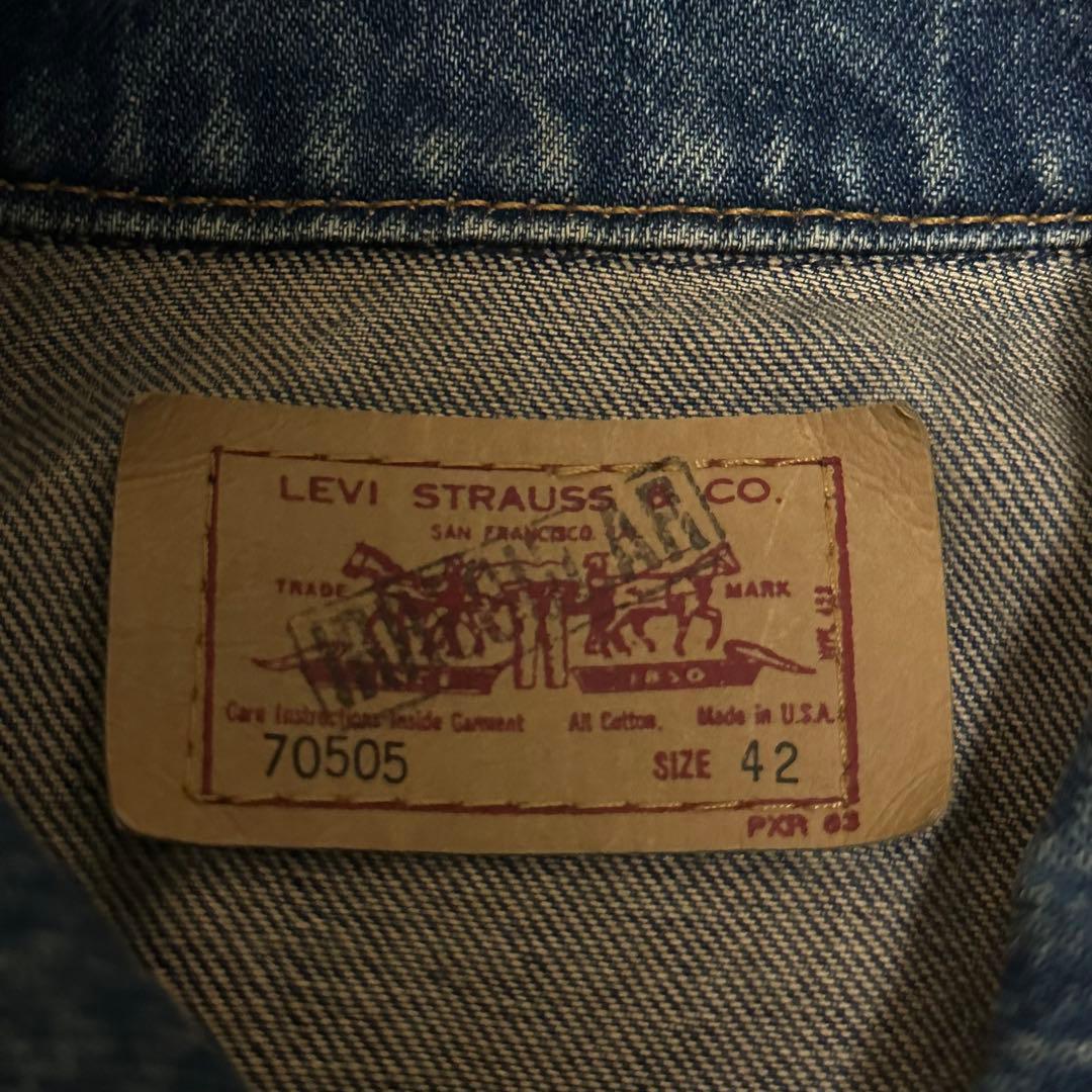 【イレギュラー】90s Levi's デニムジャケット 70505 1st 50