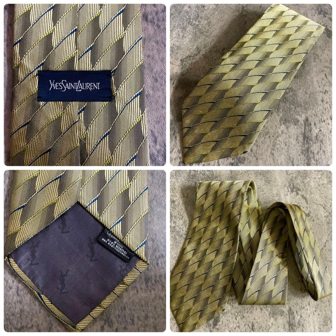 DORMEL × Yves Saint Laurentネクタイ コードストライプ