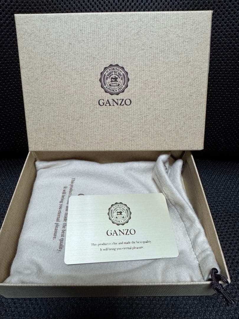 【未使用】GANZO 伊勢丹新宿限定L ZIPパース　シェルコードバン