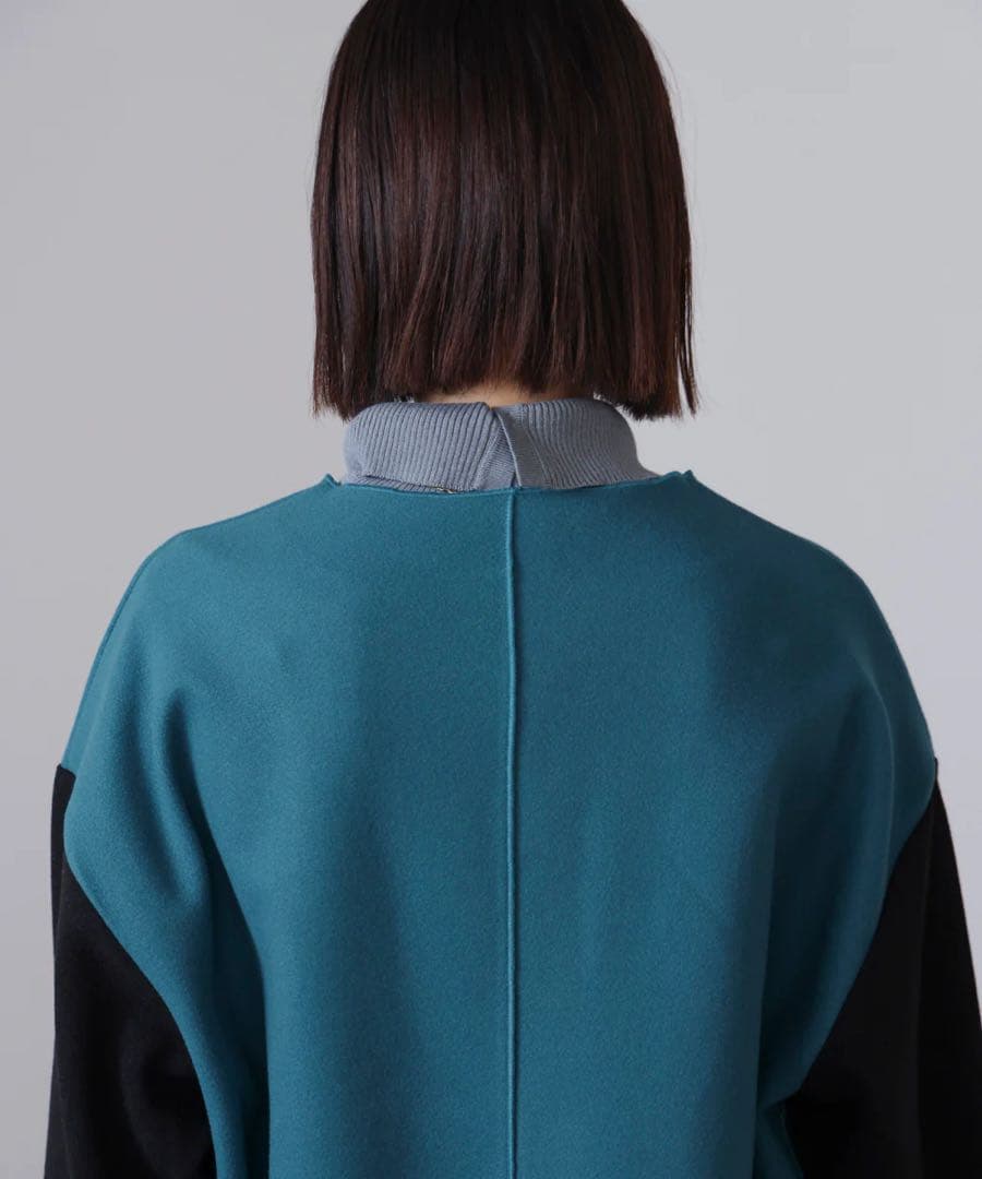 【2025秋冬新作】新品タグ付き　Bou Jeloud バイカラーコート