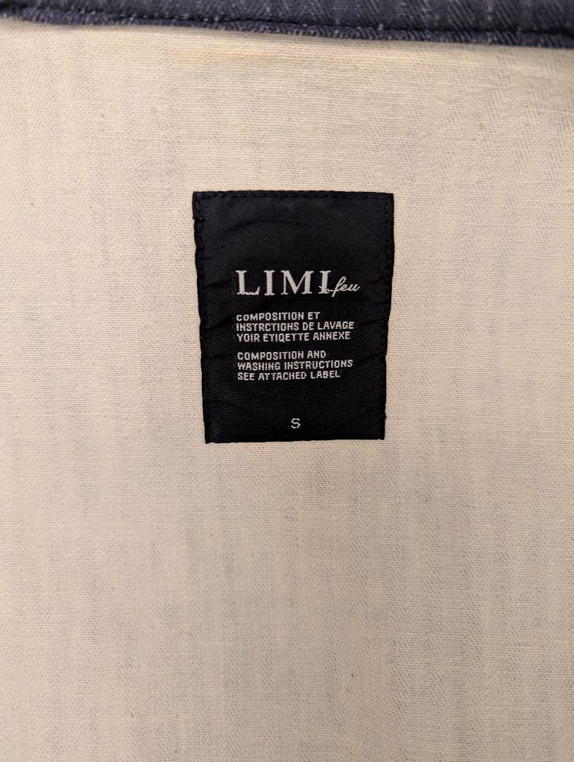 LIMI feu フード付きネイビージャケット