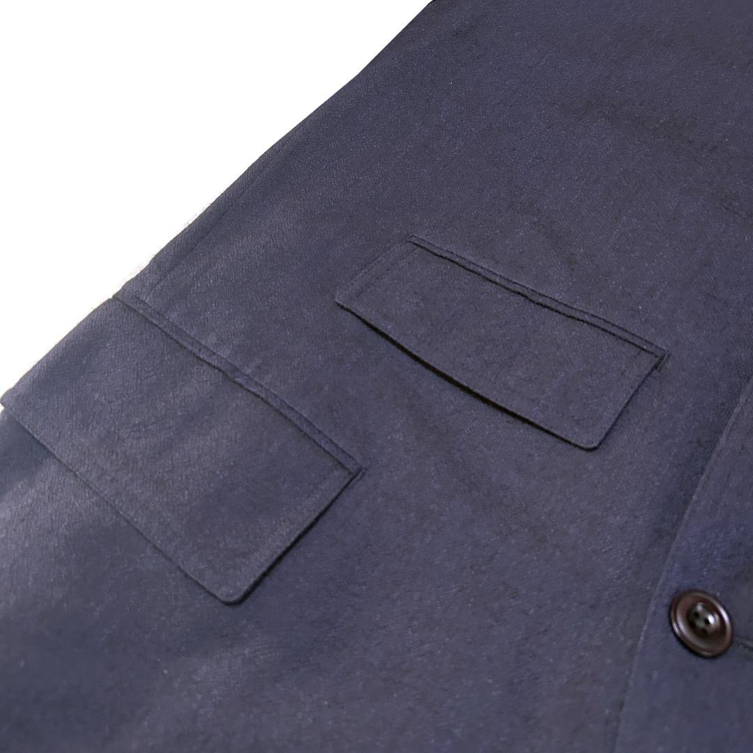 新品　XLサイズ　ナナミカ　サックコート　ネイビー 日本製　ジャケット