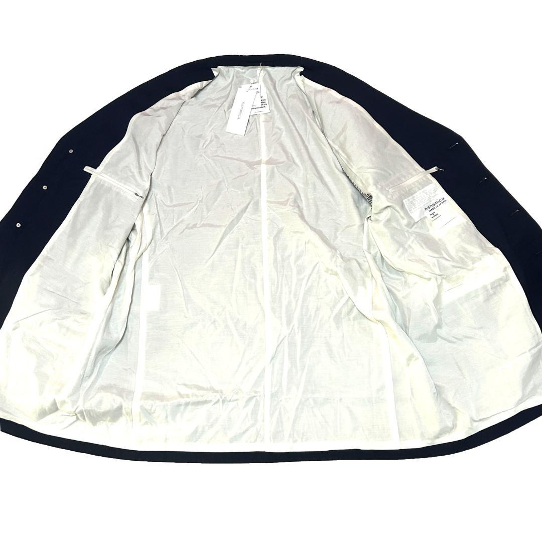 新品　XLサイズ　ナナミカ　サックコート　ネイビー 日本製　ジャケット