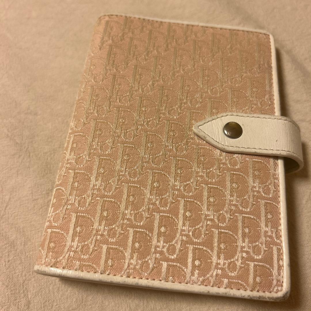 Christian Dior ピンク 6穴手帳カバー