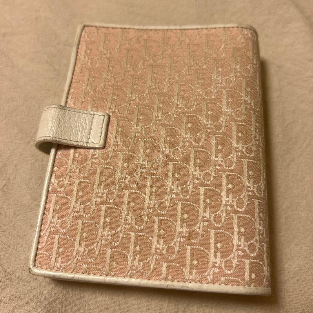 Christian Dior ピンク 6穴手帳カバー