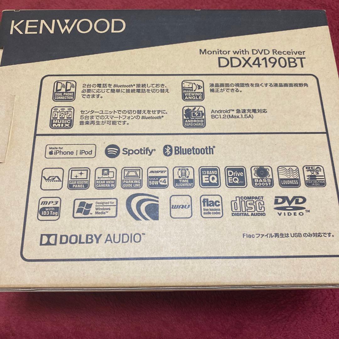KENWOOD DDX4190BT Bluetooth オーディオ　ケンウッド