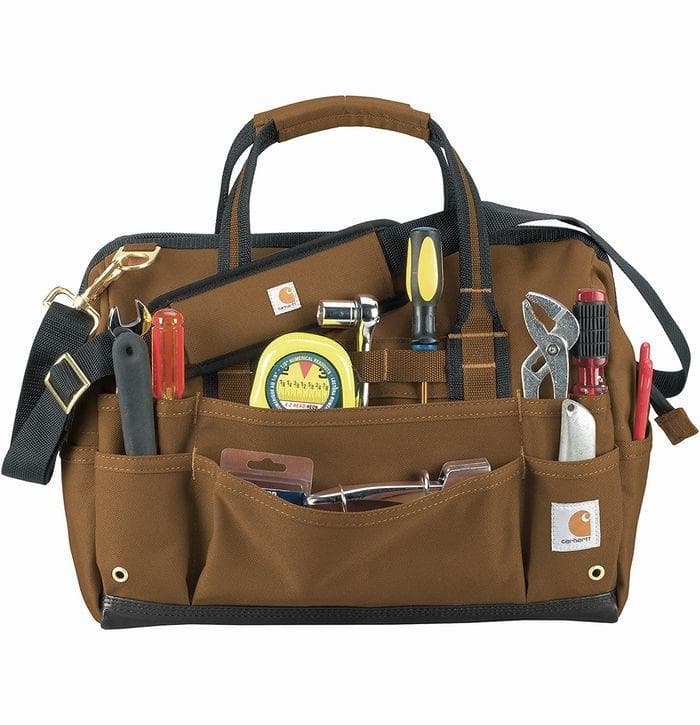 チョコ新品★カーハート★レガシー16インチツールバッグ（送料無料）