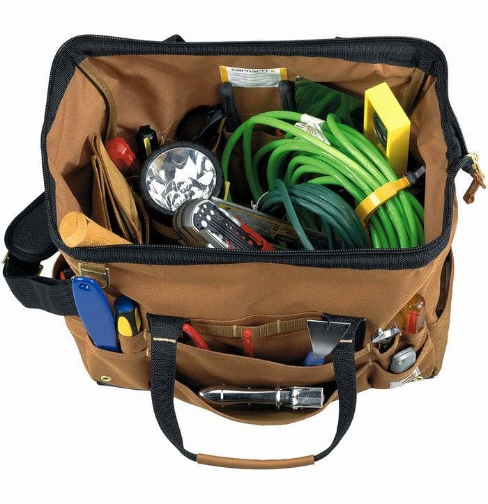 チョコ新品★カーハート★レガシー16インチツールバッグ（送料無料）